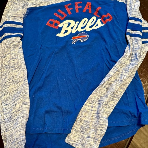 Buffalo Bills M long sleeve blue navy gray t-shirt - Picture 4 of 5